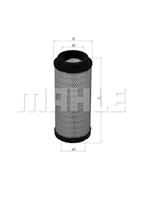 mahleoriginal MAHLE ORIGINAL Luftfilter LX 1673  JOHN DEERE,MASSEY FERGUSON,FENDT,Series 5020,MF 5400,GT