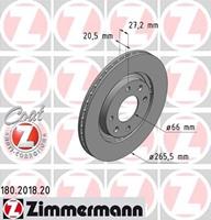 Bremsscheibe Vorderachse Zimmermann 180.2018.20