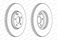 Bremsscheibe Vorderachse Ferodo DDF1908C-1