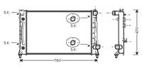 Audi Radiateur Benzine 3.7 / 4.2