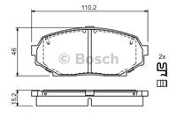 mazda Remblokken set BP149