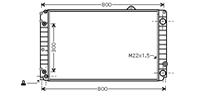 Audi Radiateur Benzine 2.8 / 4.2 At
