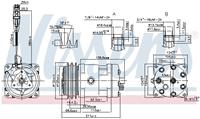 Airconditioning compressor NISSENS 89472