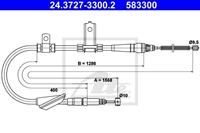 Seilzug, Feststellbremse hinten links ATE 24.3727-3300.2