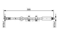 Bremsschlauch Vorderachse beidseitig Bosch 1 987 476 979