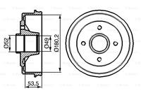 Bremstrommel Hinterachse Bosch 0 986 477 117