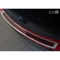 RVS AchterbumperprotectorDeluxe' Mazda CX-5 2014- Chroom/Rood-Zwart Carbon