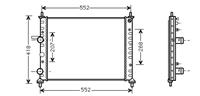 fiat Radiateur Bravo/a/multipla 16mt 98-