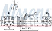 Airconditioning compressor NISSENS 89141