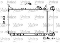 Kühler, Motorkühlung Valeo 734194