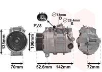 vanwezel Kompressor, Klimaanlage Van Wezel 3000K639