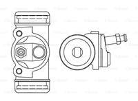 Radbremszylinder Bosch F 026 002 385