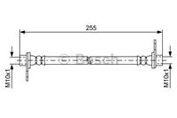 Bremsschlauch Hinterachse innen links Bosch 1 987 481 585