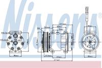 Airconditioning compressor NISSENS 89137