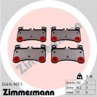 Zimmermann Bremsbeläge rd:z 24614.965.1 Bremsklötze,Scheibenbremsbelag VW,AUDI,PORSCHE,TOUAREG 7LA, 7L6, 7L7,Q7 4L,CAYENNE 955,BOXSTER 987
