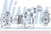 Kompressor, Klimaanlage Nissens 89196