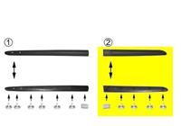 renault ACHTERDEURSIERLIJST RECHTS tot 06/2001 4339426