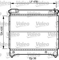 Kühler, Motorkühlung Valeo 734918