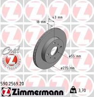 Bremsscheibe 'COAT Z' | Zimmermann (590.2569.20)