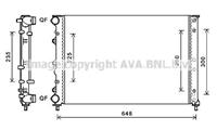 Kühler, Motorkühlung AVA AL2144