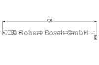 Warnkontakt, Bremsbelagverschleiß Vorderachse Bosch 1 987 474 909