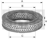 Luchtfilter MANN-FILTER C 3576