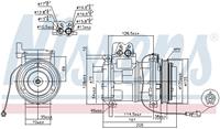 Airconditioning compressor NISSENS 89414