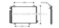 Toyota Condensor, airconditioning