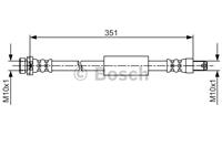 Bremsschlauch Hinterachse außen Bosch 1 987 481 705