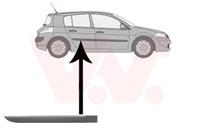 vanwezel Zier-/Schutzleiste, Tür hinten rechts Van Wezel 4327426