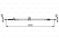 Seilzug, Feststellbremse hinten links Bosch 1 987 482 630