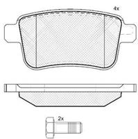 ABS Remblokkenset achterzijde standaard kwaliteit MERCEDES-BENZ CITAN Hatchback/limousine (415) 109 CDI