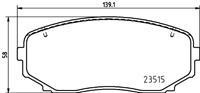 Remblokkenset, schijfrem BREMBO, u.a. für Mitsubishi