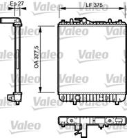 Valeo Wasserkühler 734330 Kühler,Motorkühler VAUXHALL,AGILA Mk I A