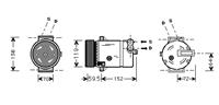opel Airco Compressor 2.0 Td 99+