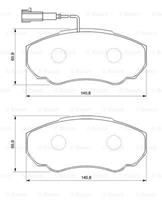 BOSCH Bremsbeläge PEUGEOT,CITROËN,FIAT 0 986 494 048 425242,425243,425458 Bremsklötze,Scheibenbremsbelag,Bremssteine,Bremsbelagsatz, Scheibenbremse