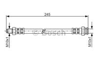 BOSCH Bremsschläuche 1 987 481 013 Bremsschlauch MITSUBISHI,L 200 K7_T, K6_T,PAJERO II V3_W, V2_W, V4_W,L 200 Pritsche/Fahrgestell K6_T, K7_T