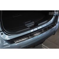 Zwart RVS Achterbumperprotector Nissan X-Trail III 2014-2017 7-PersonenRIbs'