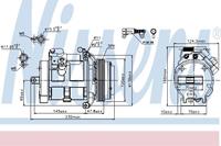 NISSENS Kompressor 89081 Klimakompressor,Klimaanlage Kompressor BMW,X5 E53