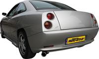 100% RVS Sportuitlaat Fiat Coupe 1.8 16v (131pk) 1997- 102mm