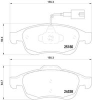 Alfa Remblokkenset, schijfrem BREMBO XTRA LINE