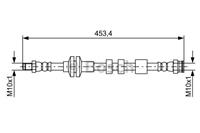 Bremsschlauch Hinterachse Bosch 1 987 481 574