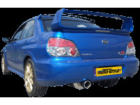 100% RVS Sportuitlaat Subaru Impreza 4WD 2.5 STi (230pk) 2006- 102mm met CE