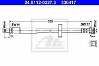 Bremsschlauch Vorderachse ATE 24.5112-0327.3