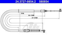 Seilzug, Feststellbremse hinten ATE 24.3727-0854.2