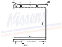 NISSENS Wasserkühler 63505 Kühler,Motorkühler OPEL,PEUGEOT,CITROËN,CROSSLAND X,207 WA_, WC_,208,1007 KM_,2008,207 Van,208 Kasten,C2 JM_,C3 I FC_,DS3