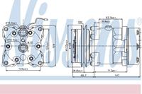 Airconditioning compressor NISSENS 89078