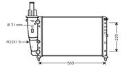 fiat RADIATEUR 1,1 1,2 -AUTO zonder AIRCO