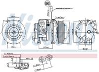 NISSENS Kompressor 890093 Klimakompressor,Klimaanlage Kompressor MERCEDES-BENZ,ACTROS MP4 / MP5,ANTOS,AROCS,ATEGO 3