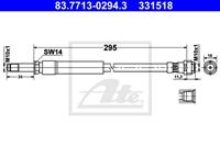 Bremsschlauch Hinterachse ATE 83.7713-0294.3